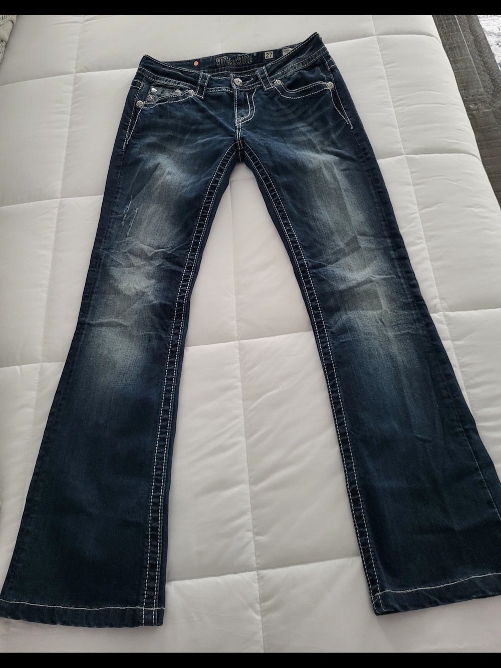 Miss Me Dark Blue Flare Jeans